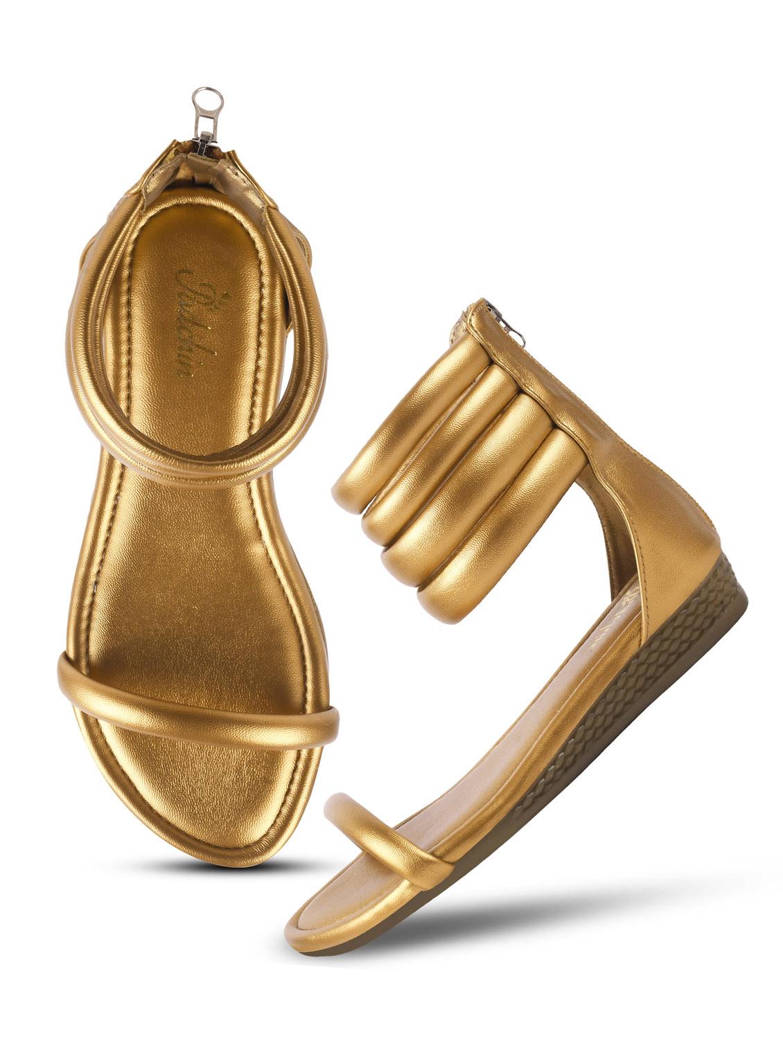 women gold gladiators sandal - 21956066 - Standard Image - 3