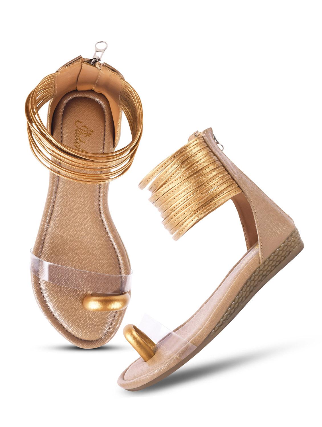 women beige gladiators sandal - 21956071 - Standard Image - 3