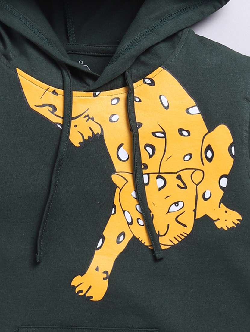 boys printed sleeveless regular fit hooded t-shirt - 21956218 -  Standard Image - 3