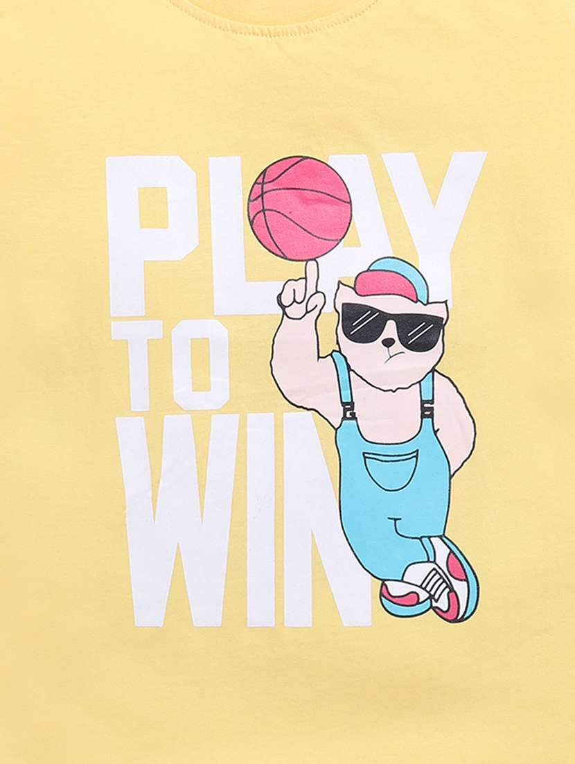 boys printed short sleeve regular fit t-shirt - 21956228 -  Standard Image - 3