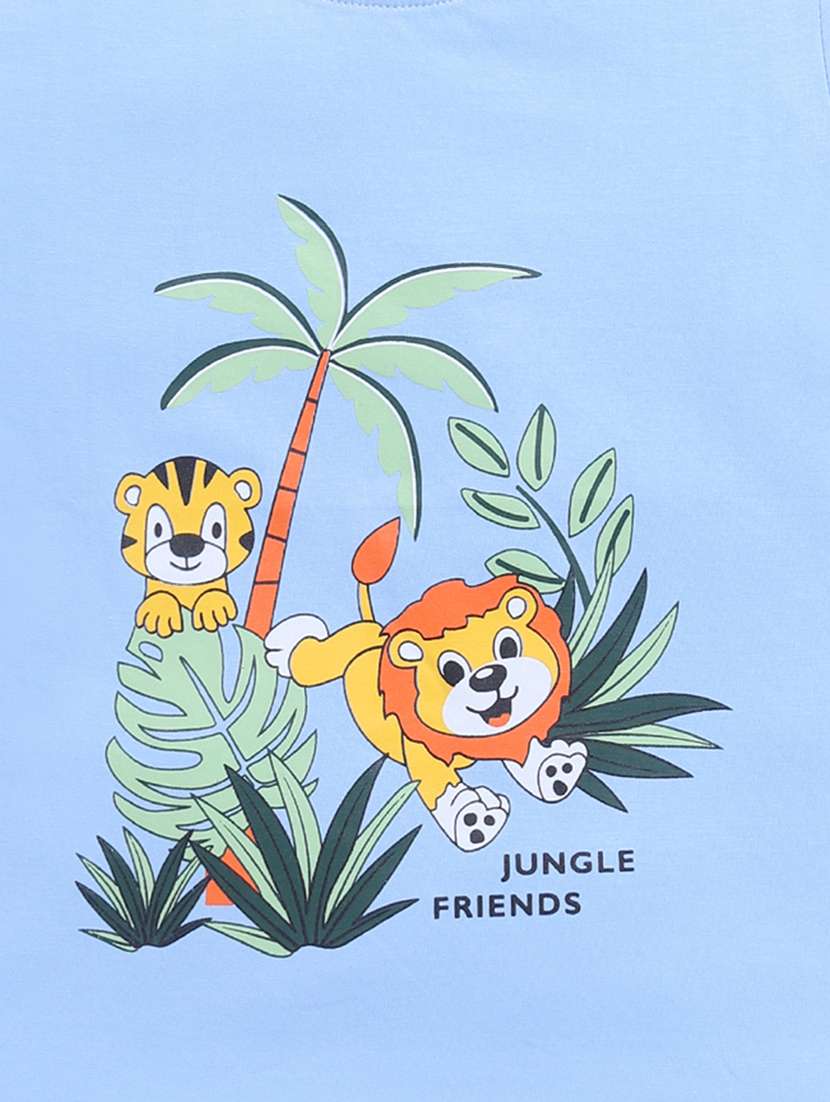 boys printed short sleeve regular fit t-shirt - 21956229 -  Standard Image - 3