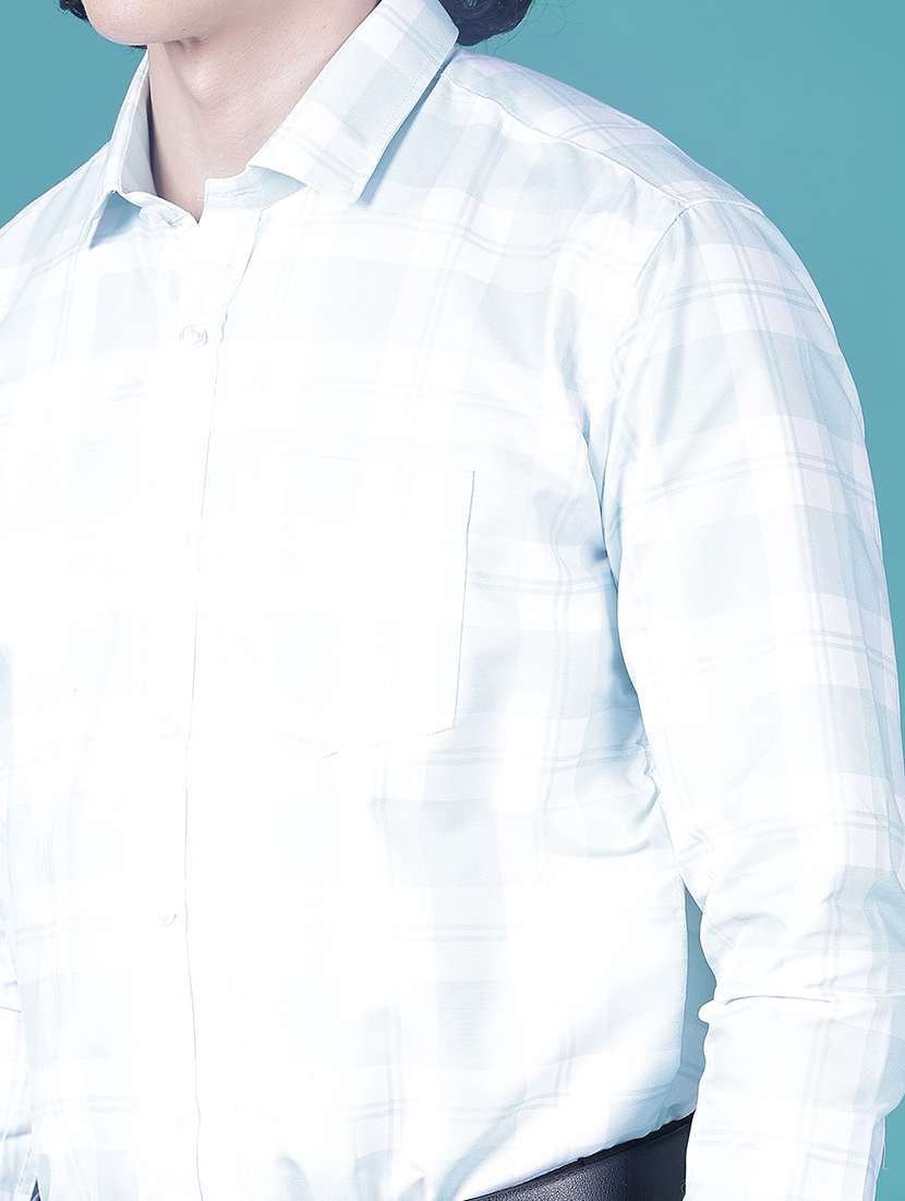 men checkered collared long sleeve formal shirt - 21956251 -  Standard Image - 5