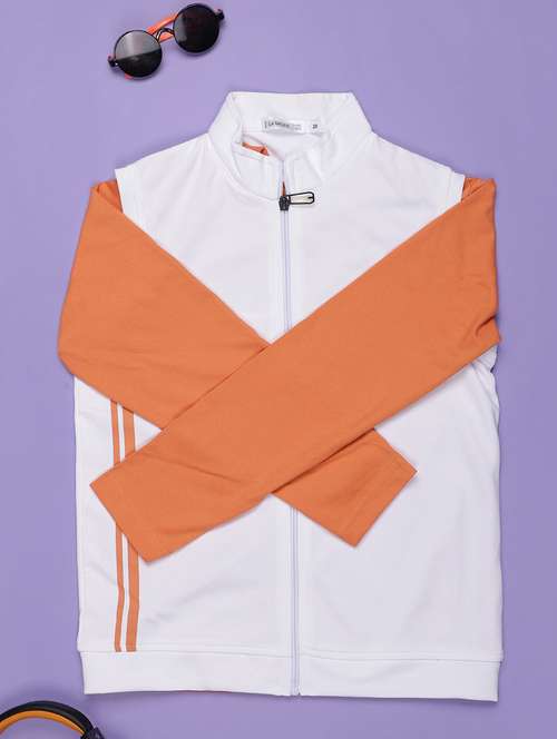 boys color blocked henley neck long sleeve regular jacket - 21956337 - Standard Image - 0