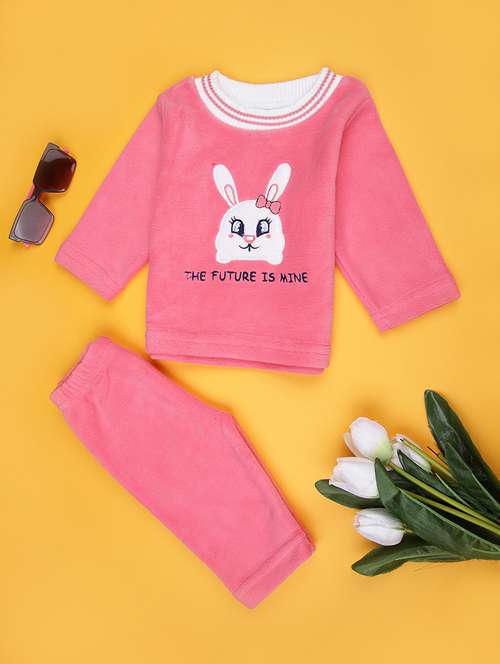 girls patch work long sleeve full length set - 21956357 -  Standard Image - 0