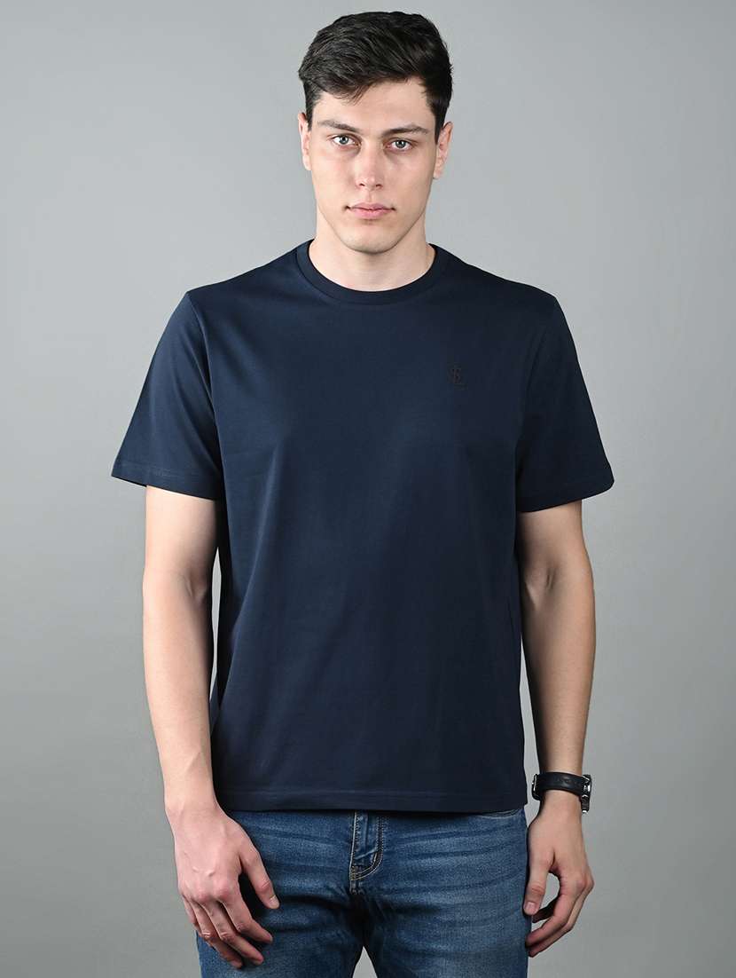 men solid shrort sleeve regular fit t-shirt - 21956376 - Zoom Image - 0