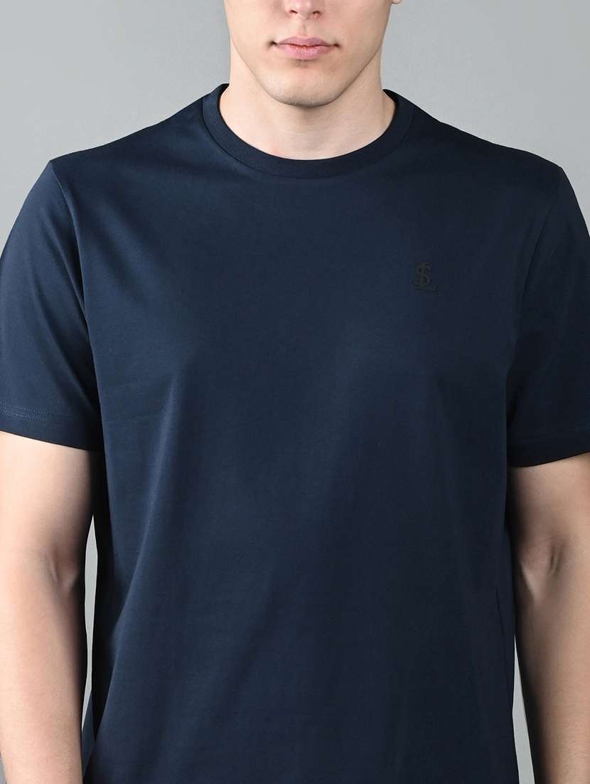 men solid shrort sleeve regular fit t-shirt - 21956376 - Standard Image - 3