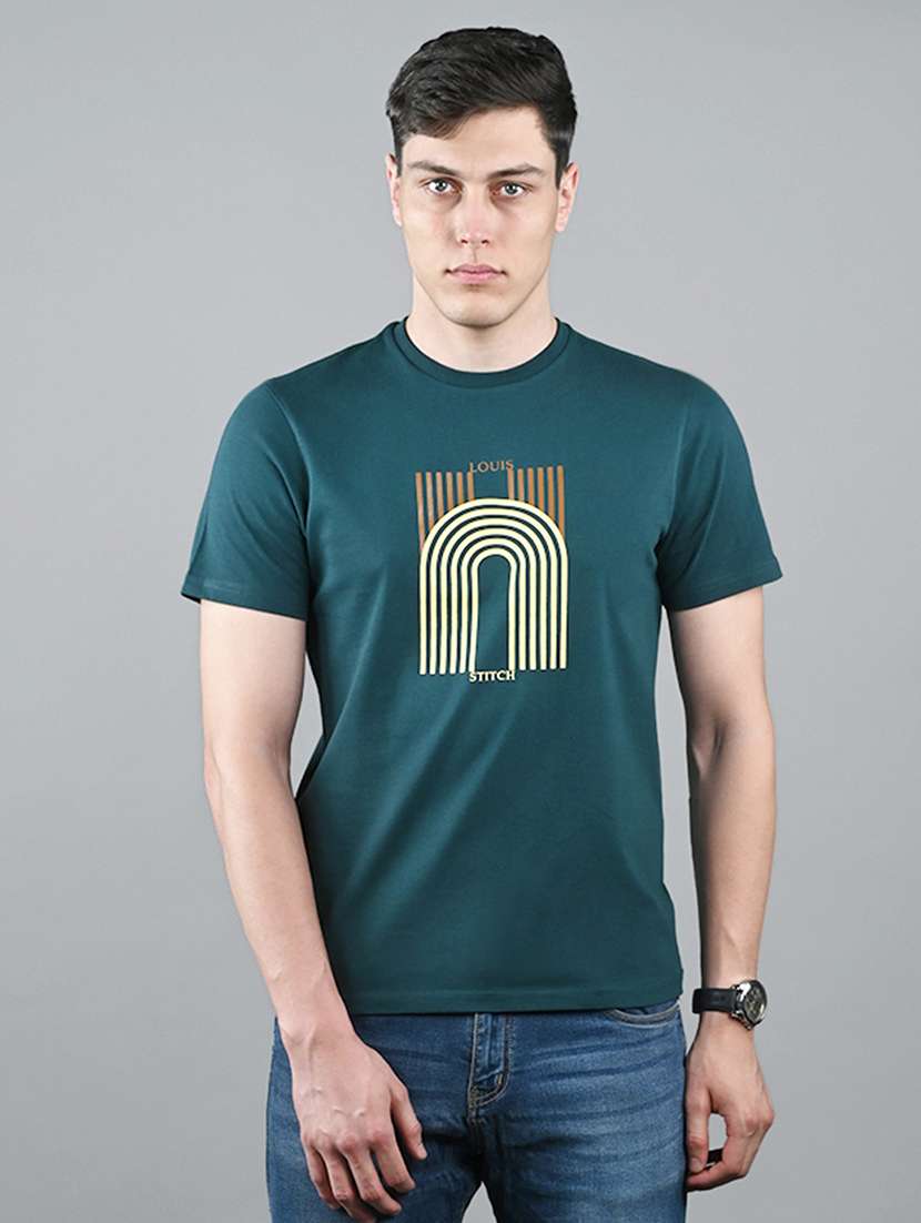 men solid shrort sleeve regular fit t-shirt