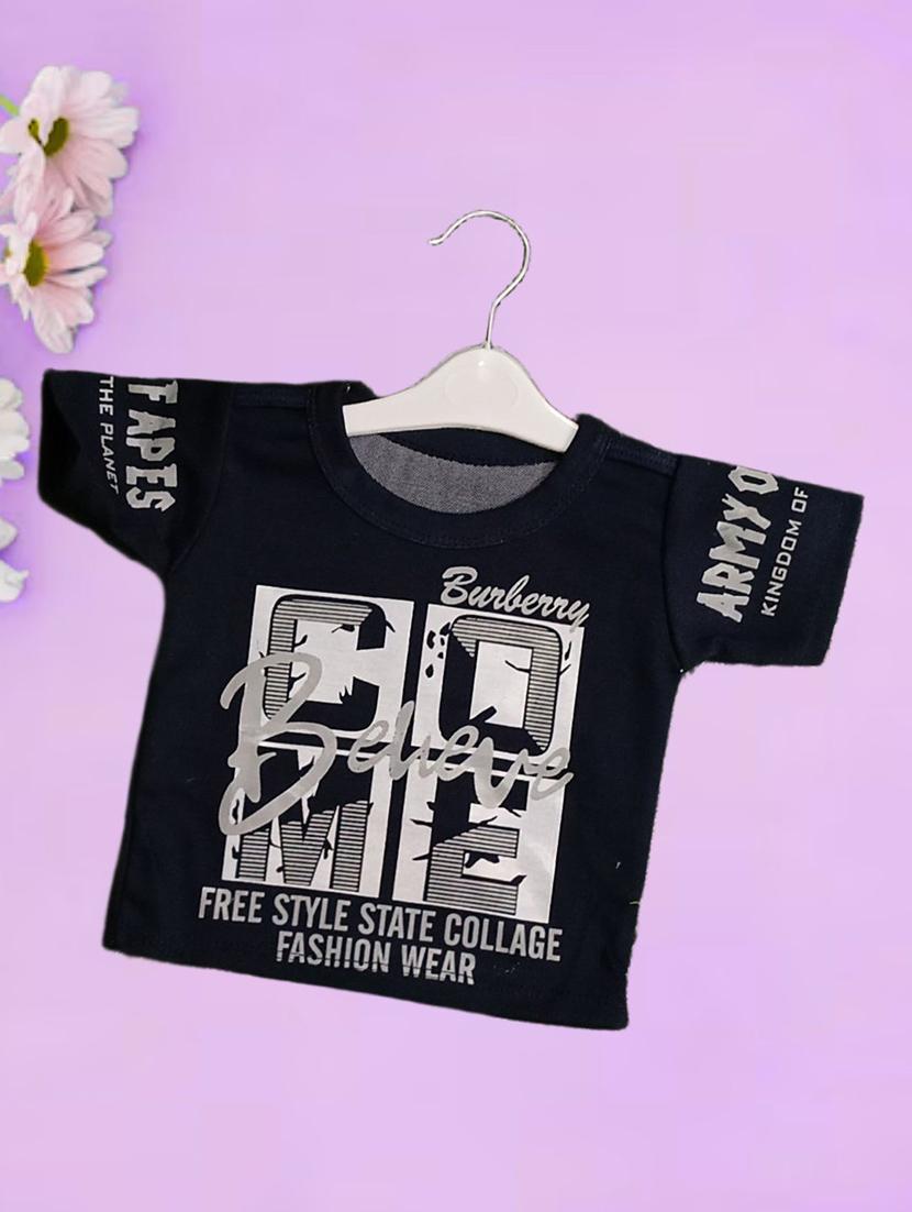 kids printed t-shirt with dungree set - 21956457 - Standard Image - 3