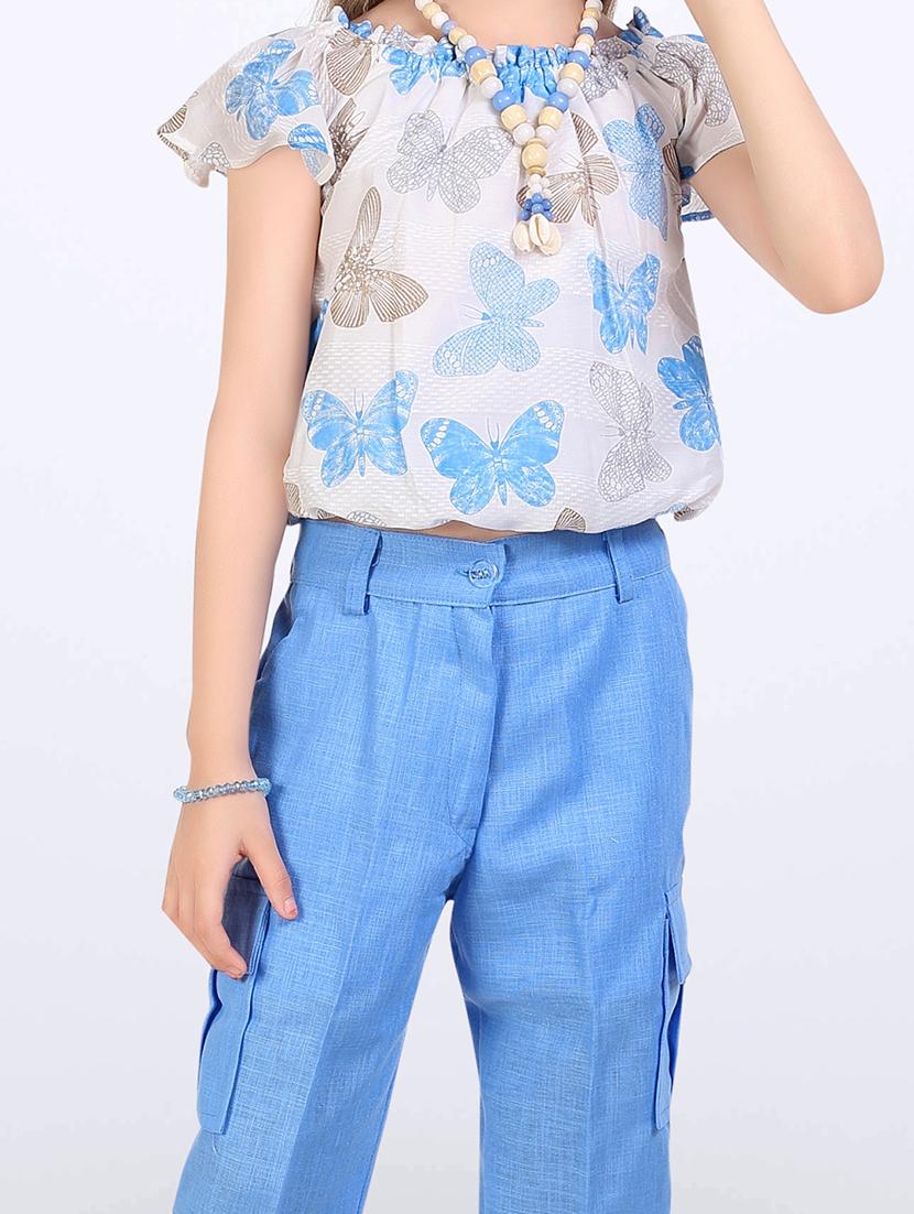 girls printed trouser and top set - 21956490 - Standard Image - 3
