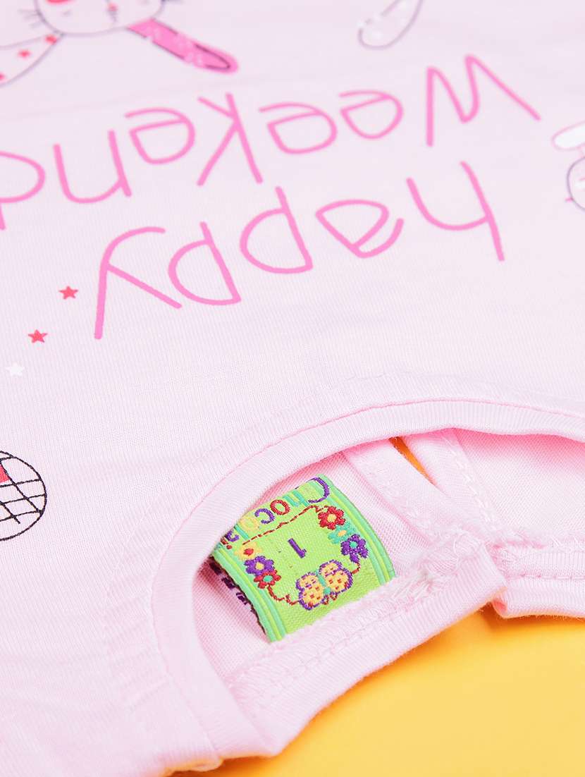 girls printed t-shirt & shorts twin sets  - 21956557 -  Standard Image - 5