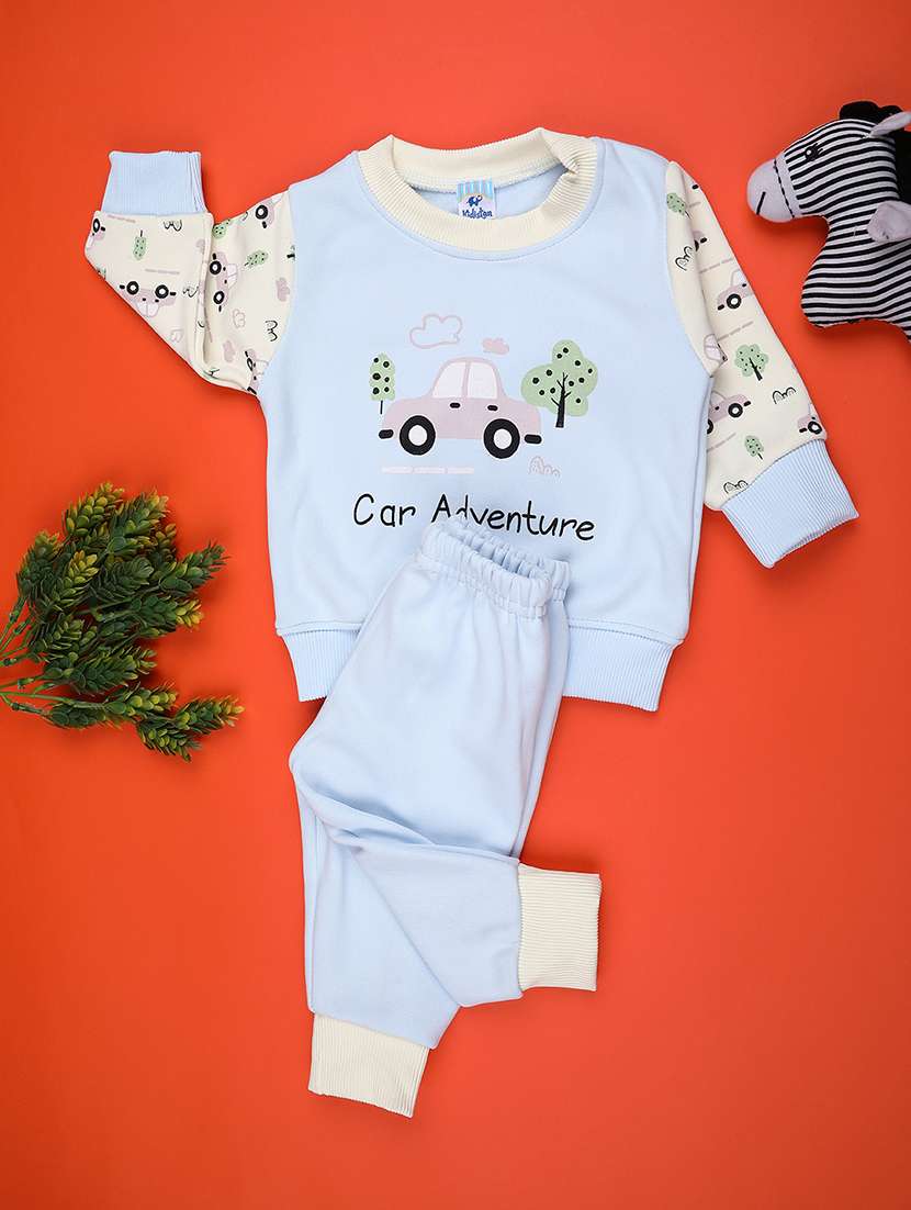 boys printed long sleeve full lenght set