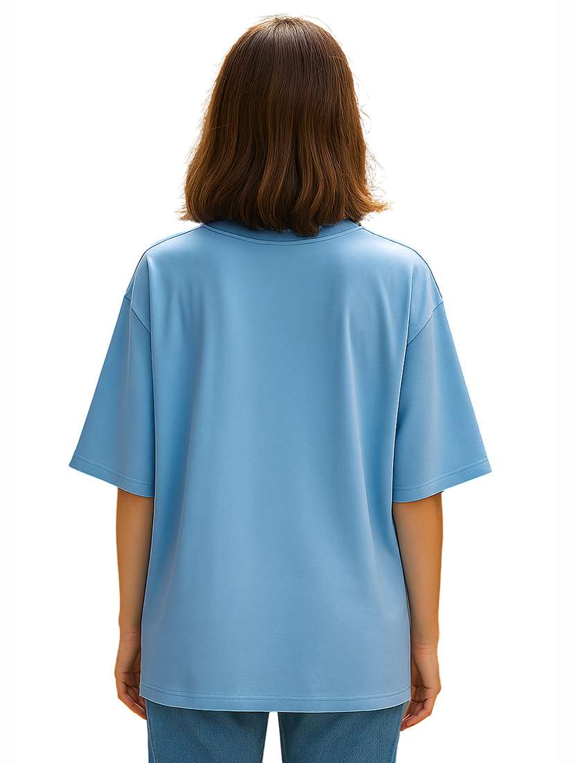 women pack of 2 printed round neck oversized t-shirt - 21956634 -  Standard Image - 3