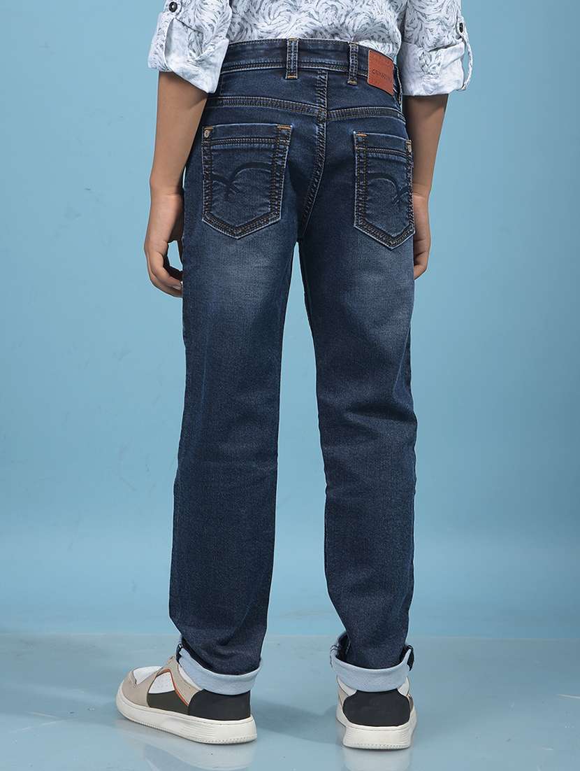 boys solid mid rise straight fit jean - 21956676 -  Standard Image - 3
