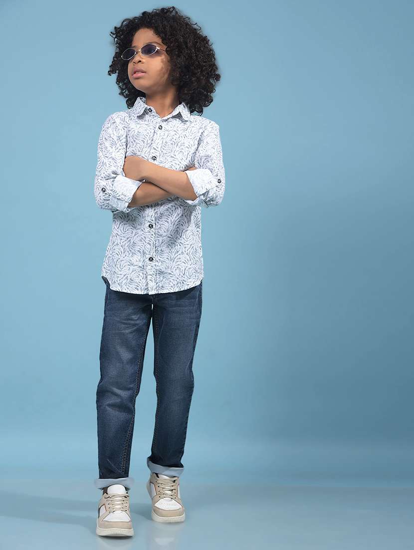 boys solid mid rise straight fit jean - 21956676 -  Standard Image - 5