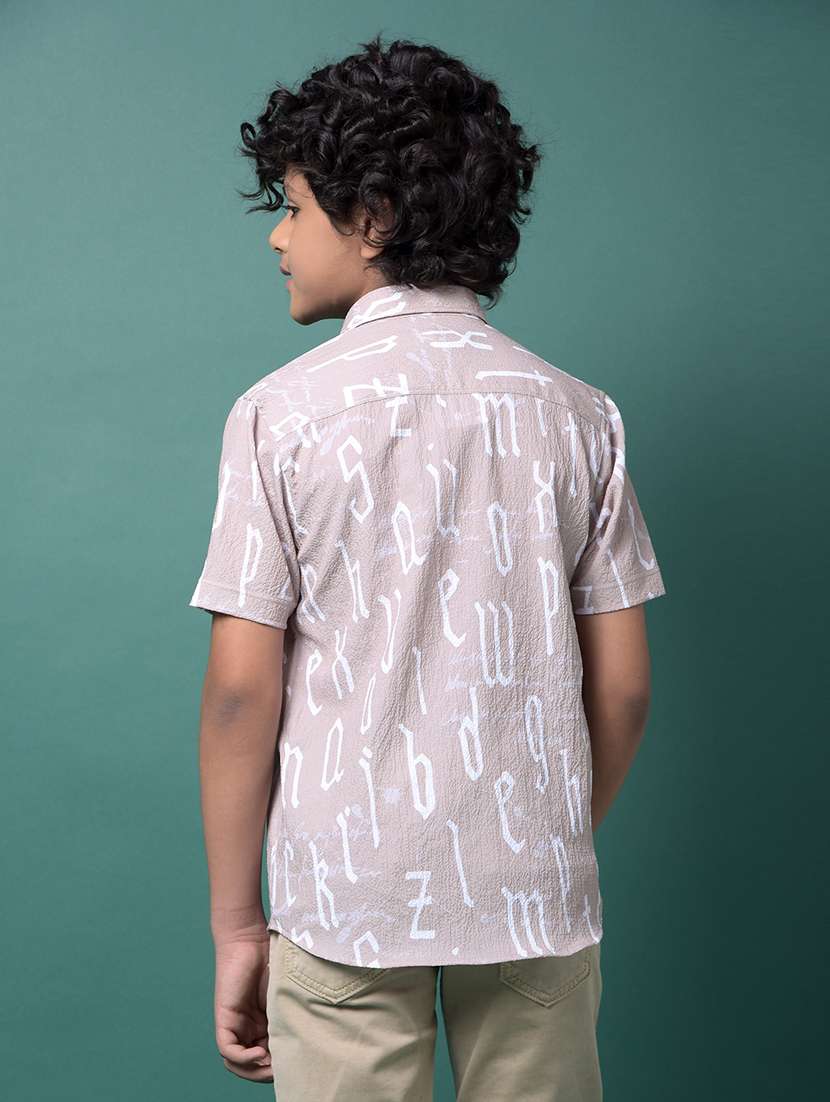 boys printed collared short sleeve shirt - 21956683 -  Standard Image - 3