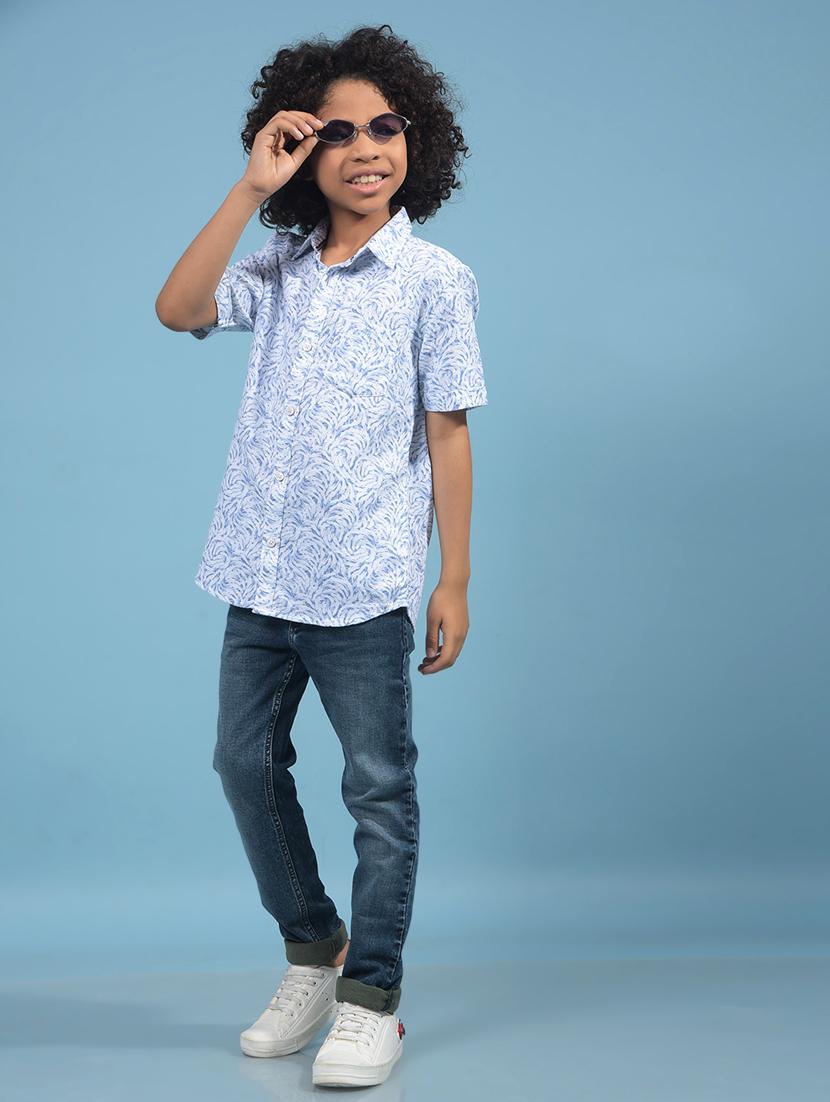 boys printed collared short sleeve shirt - 21956691 - Standard Image - 5