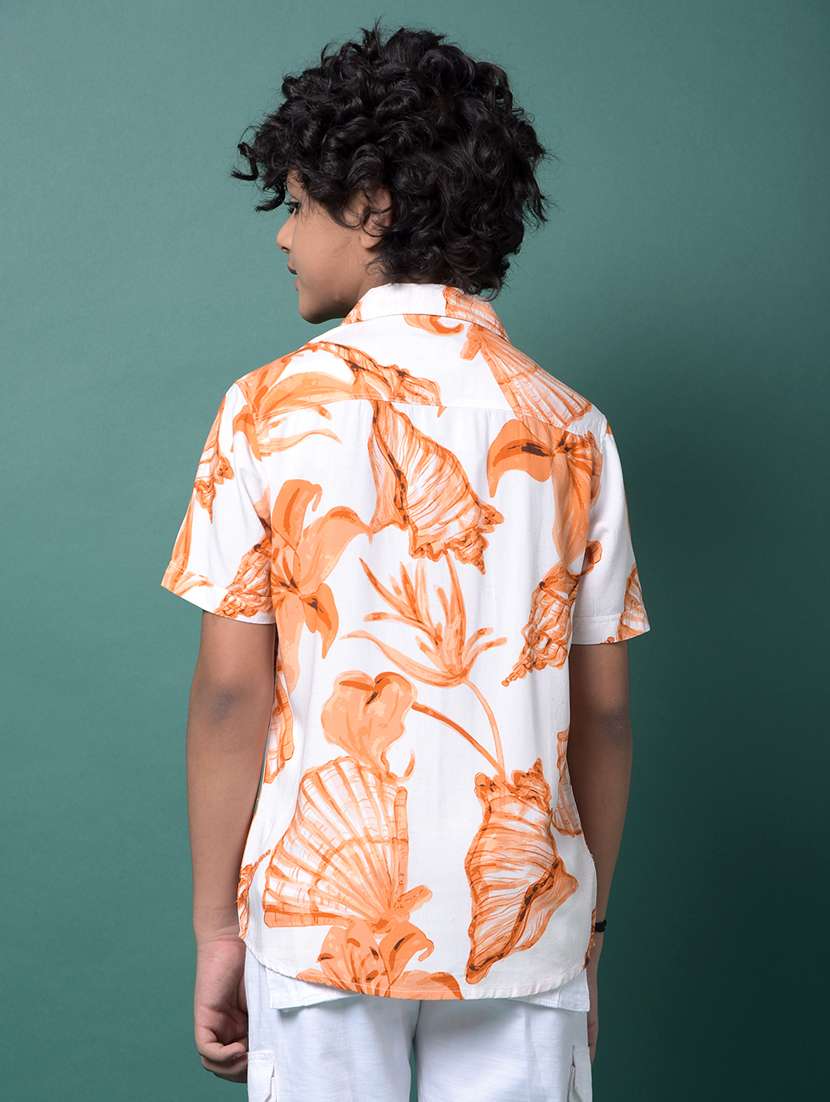boys printed cuabn collared short sleeve shirt - 21956692 -  Standard Image - 3