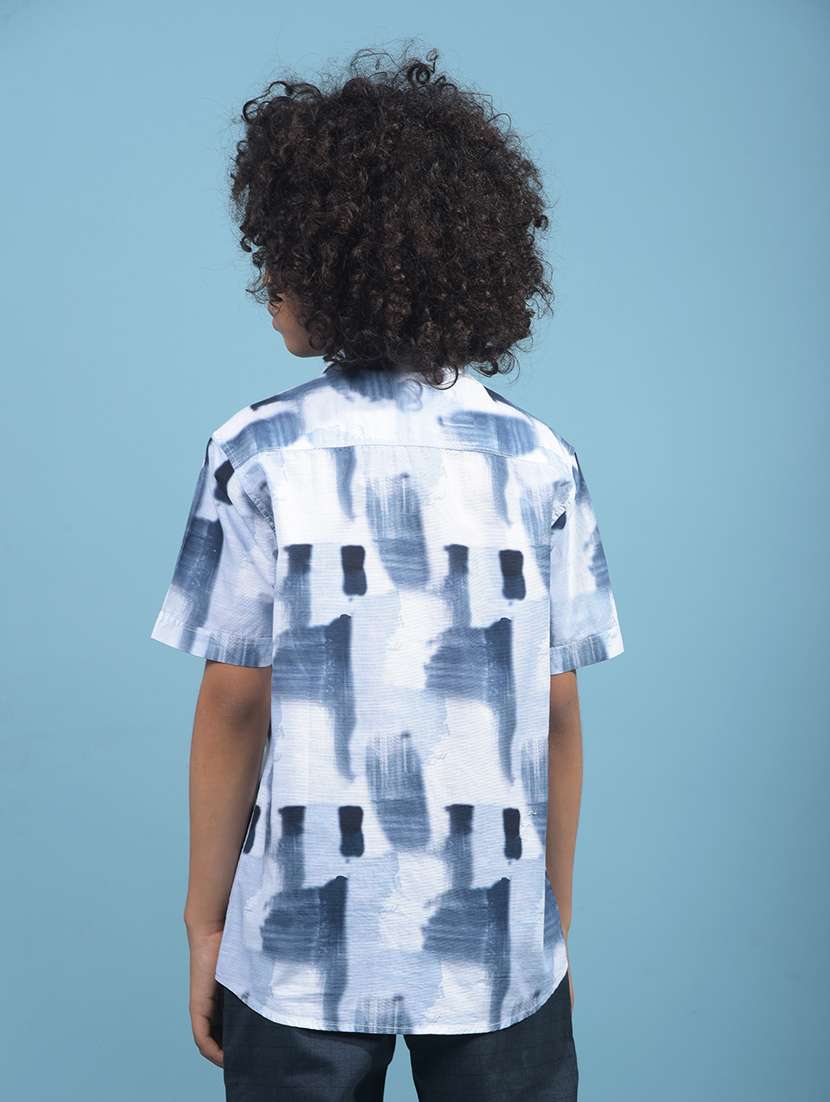 boys printed collared short sleeve shirt - 21956693 - Standard Image - 3