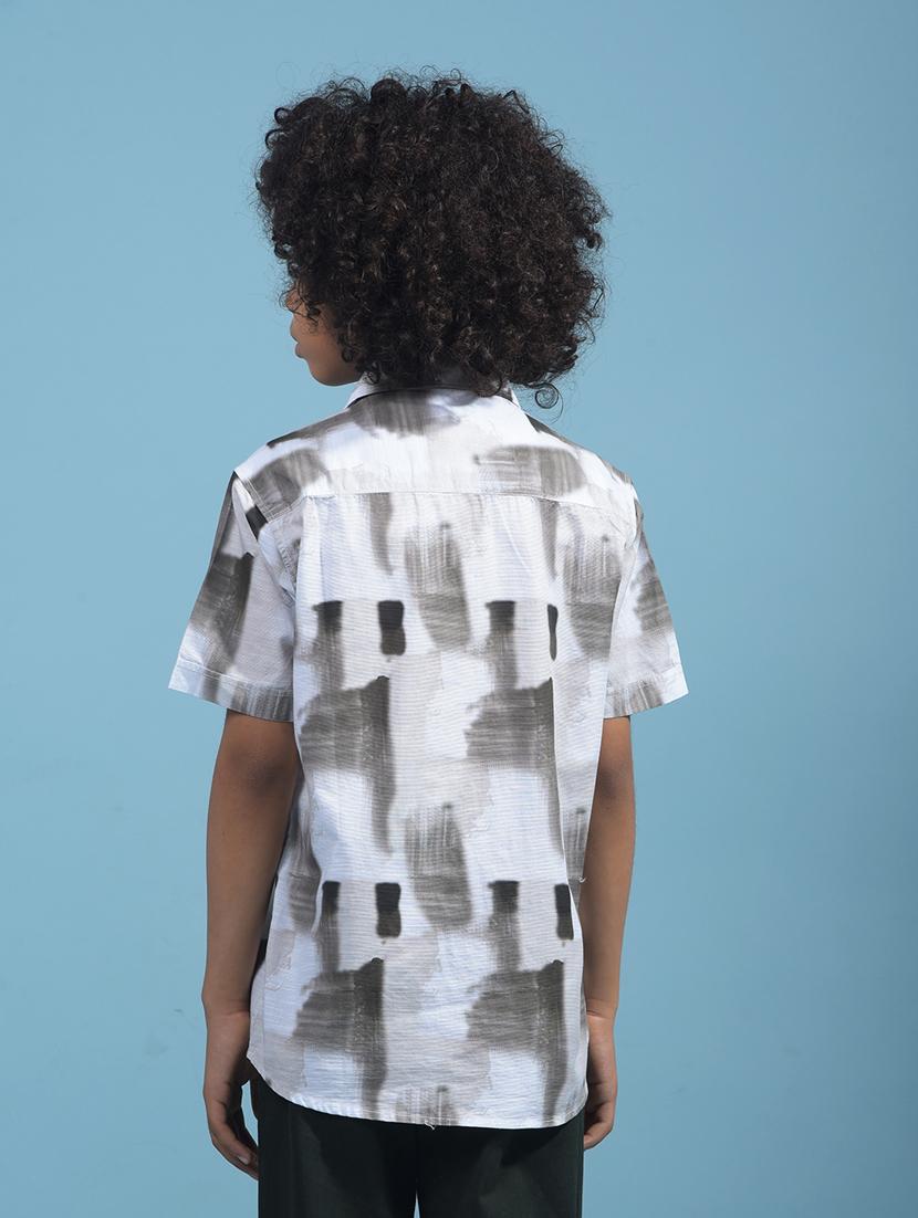 boys printed collared short sleeve shirt - 21956694 - Standard Image - 3
