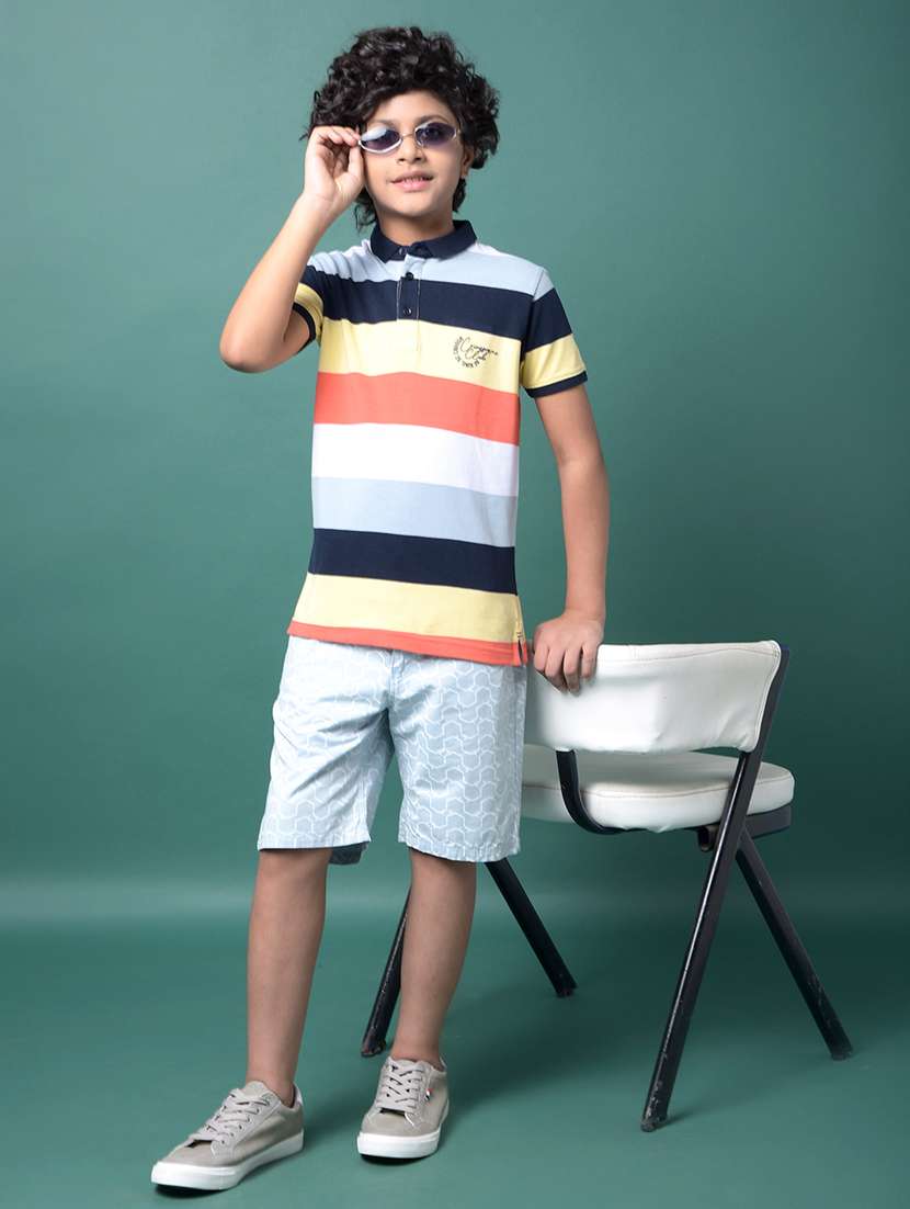 boys printed mid rise regular fit shorts  - 21956709 -  Standard Image - 5