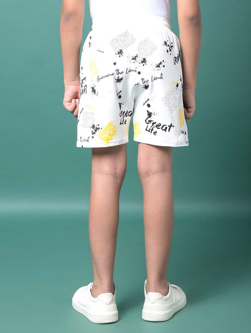 boys printed mid rise regular fit shorts  - 21956717 -  Standard Image - 3
