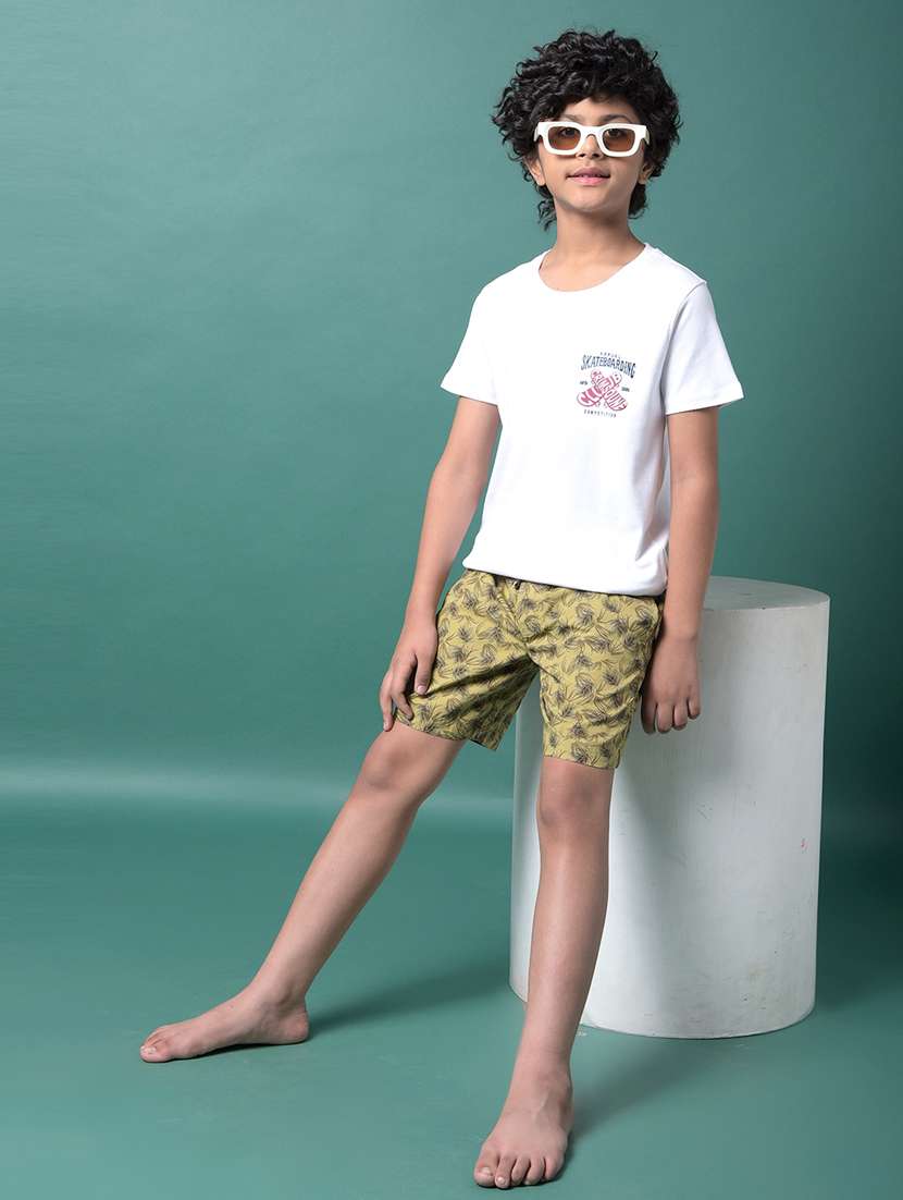 boys printed mid rise loungewear shorts - 21956718 -  Standard Image - 5