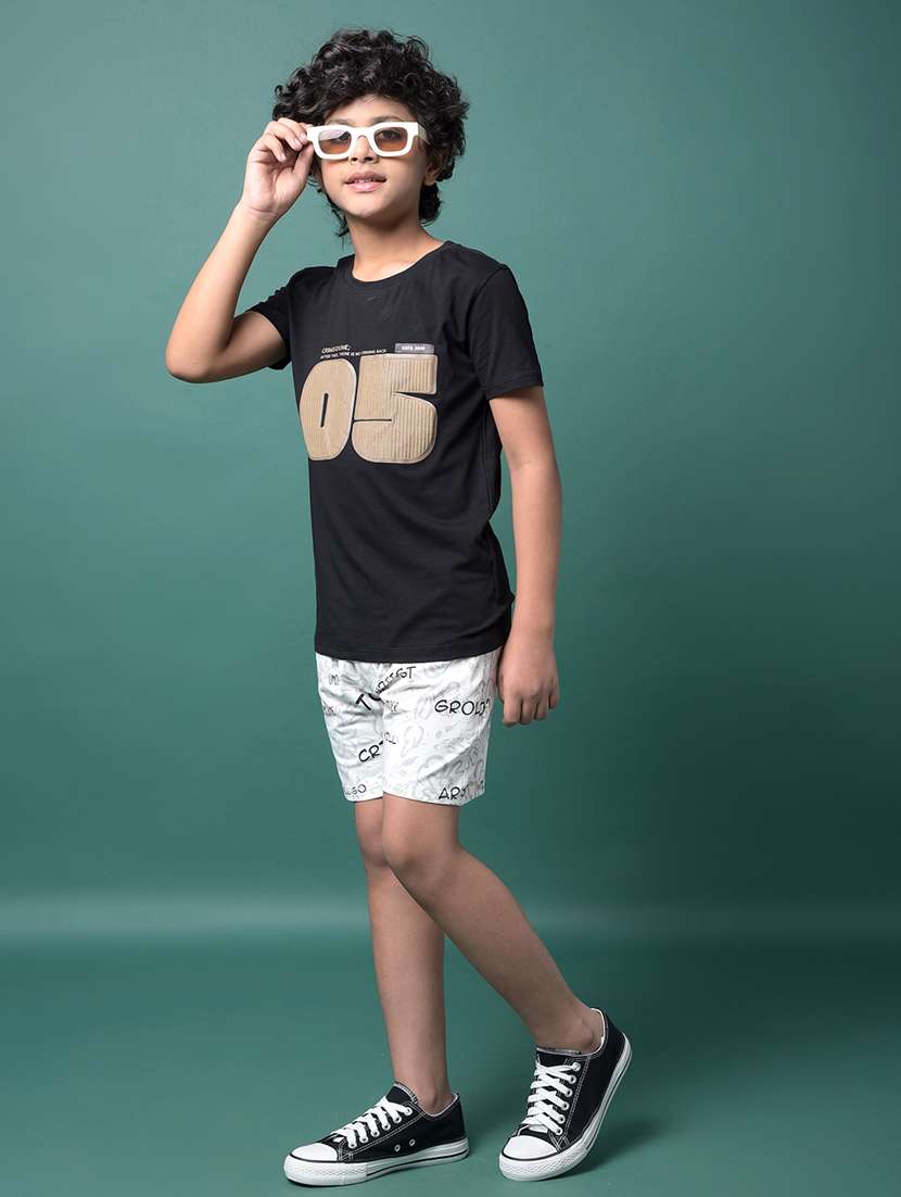 boys printed short sleeve regular fit t-shirt - 21956755 -  Standard Image - 5