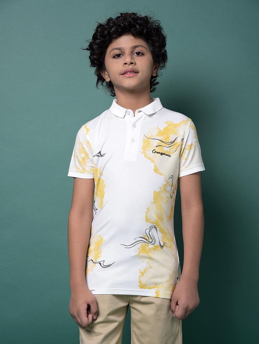boys printed short sleeve regular fit polo t-shirt - 21956758 -  Zoom Image - 0