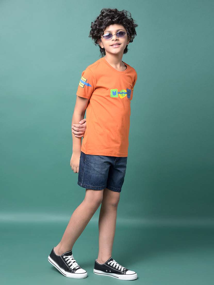 boys printed short sleeve regular fit t-shirt - 21956760 -  Standard Image - 5
