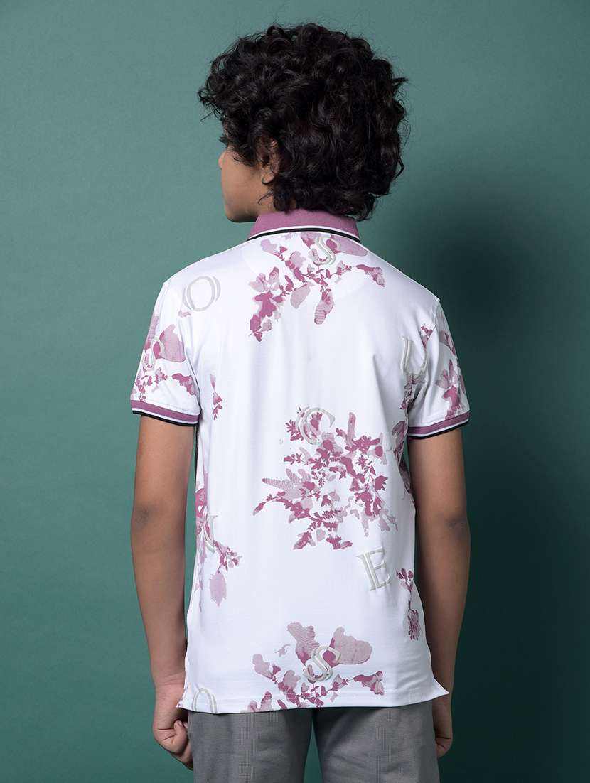 boys printed short sleeve regular fit polo t-shirt - 21956765 -  Standard Image - 3