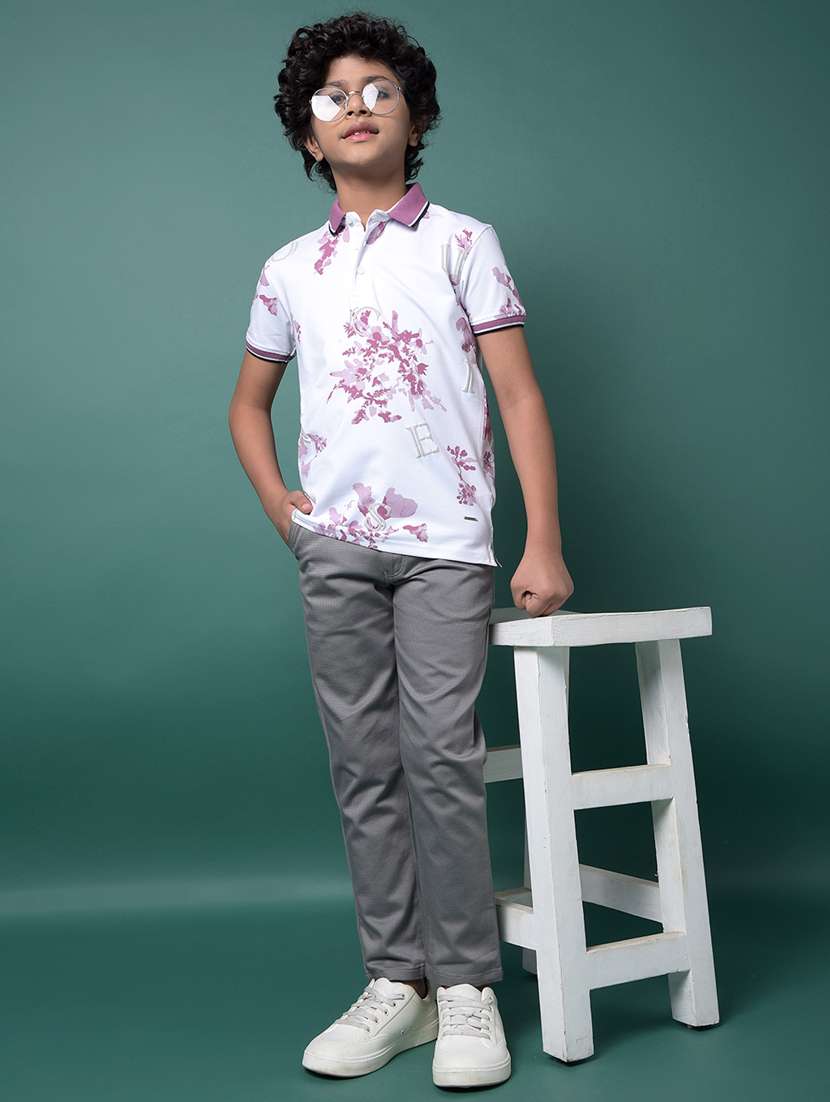boys printed short sleeve regular fit polo t-shirt - 21956765 -  Standard Image - 5