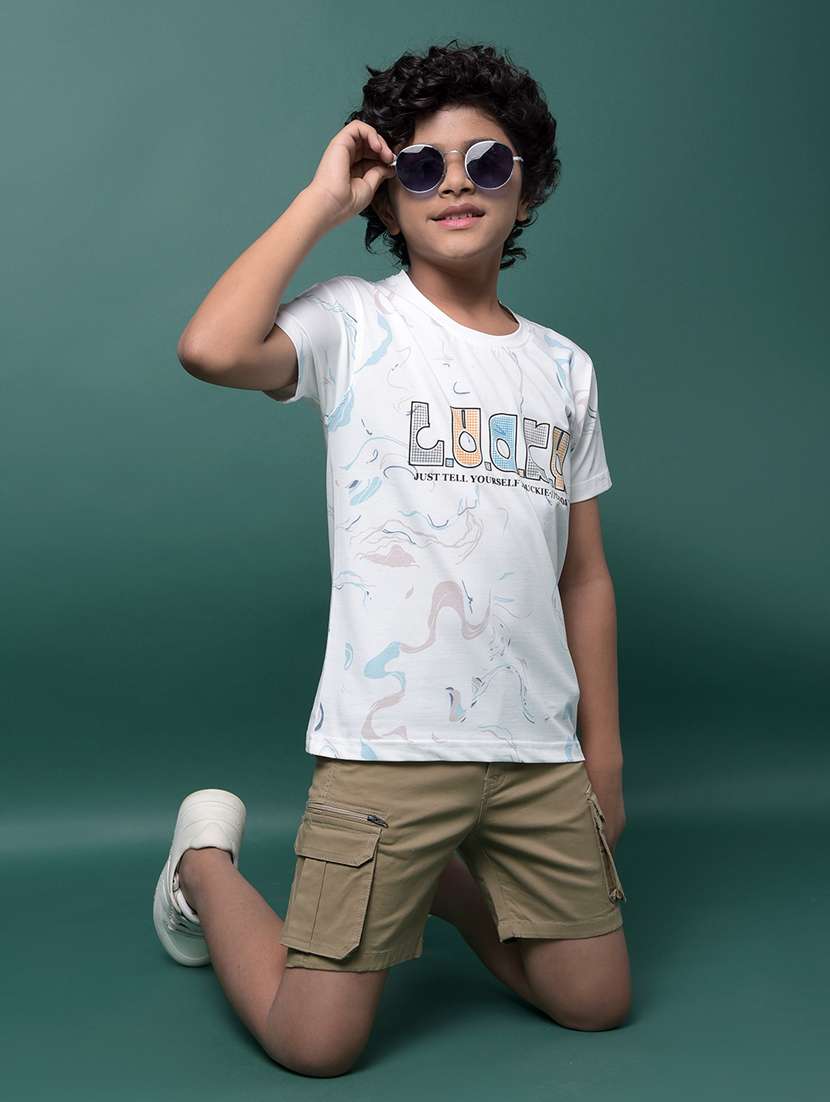 boys printed short sleeve regular fit t-shirt - 21956766 -  Standard Image - 5
