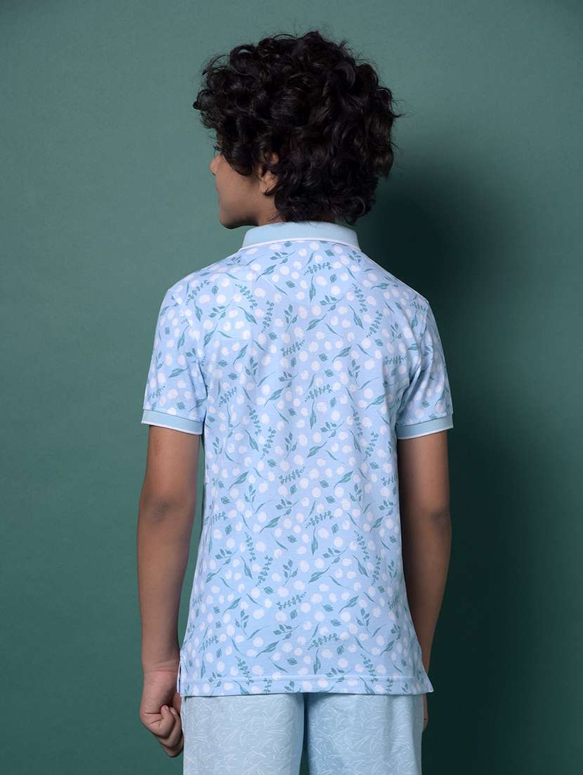 boys printed short sleeve regular fit polo t-shirt - 21956769 -  Standard Image - 3