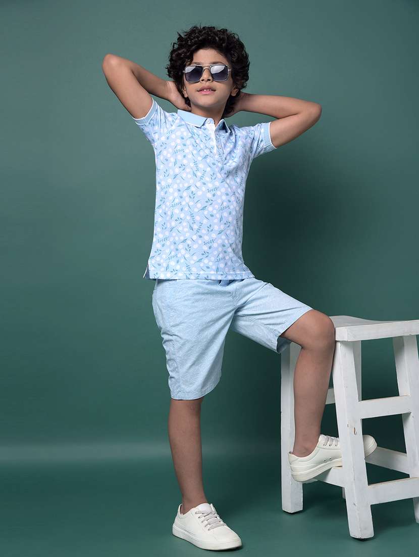 boys printed short sleeve regular fit polo t-shirt - 21956769 -  Standard Image - 5