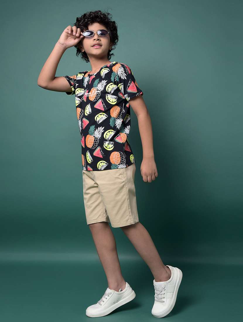 boys printed short sleeve regular fit t-shirt - 21956773 -  Standard Image - 5