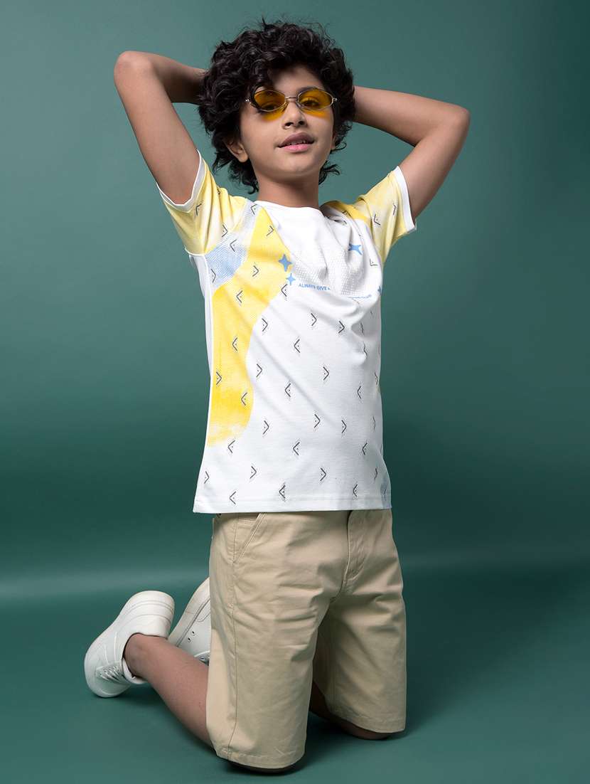 boys printed short sleeve regular fit t-shirt - 21956775 -  Standard Image - 5