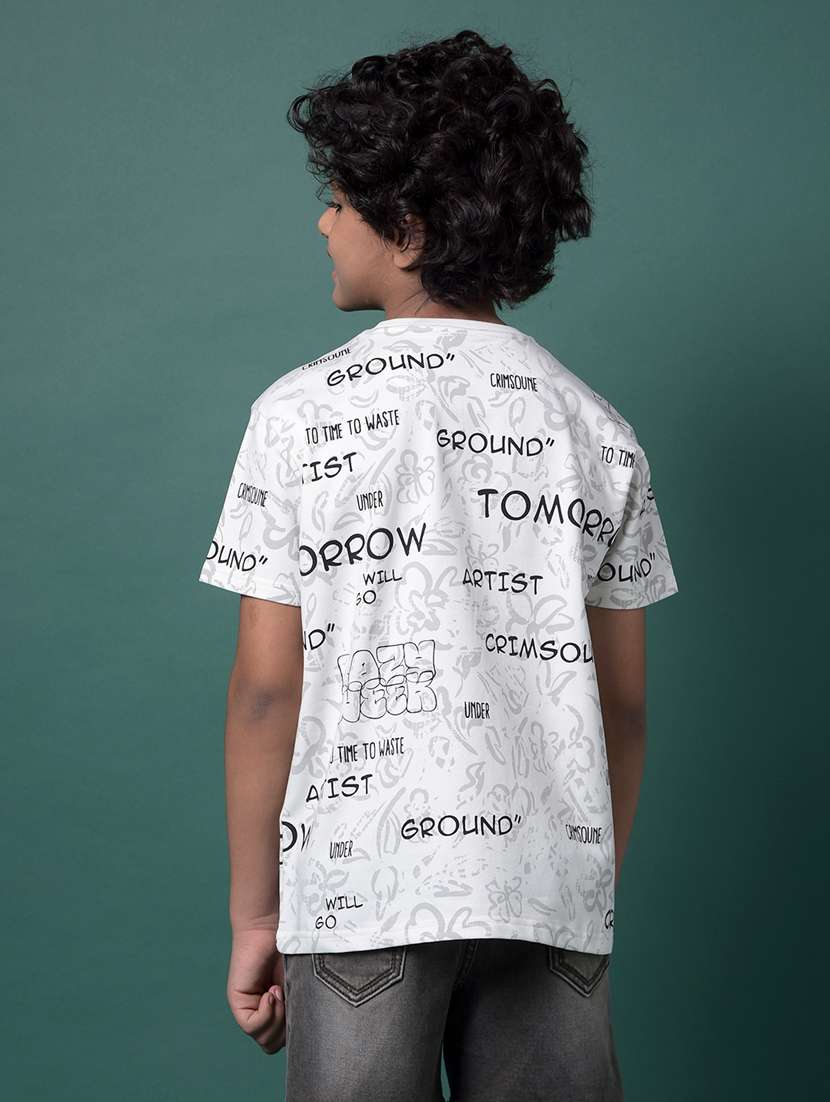 boys printed short sleeve regular fit t-shirt - 21956776 -  Standard Image - 3
