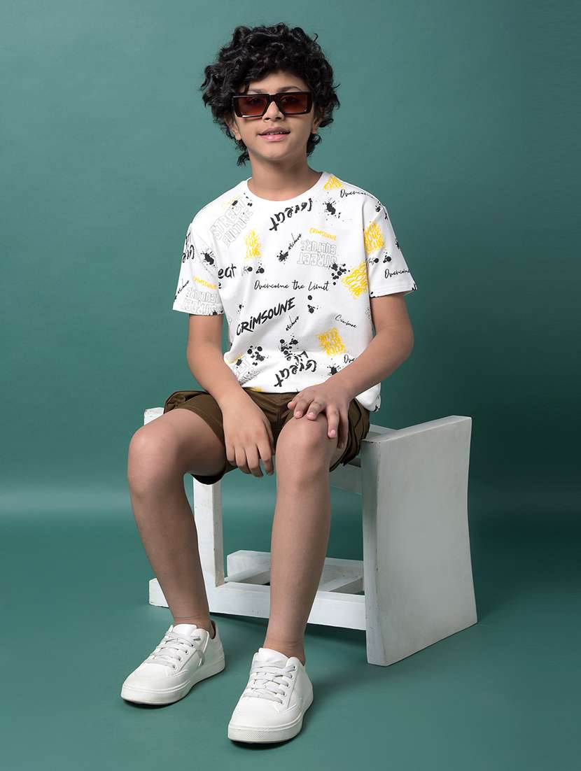 boys printed short sleeve regular fit t-shirt - 21956777 -  Standard Image - 5