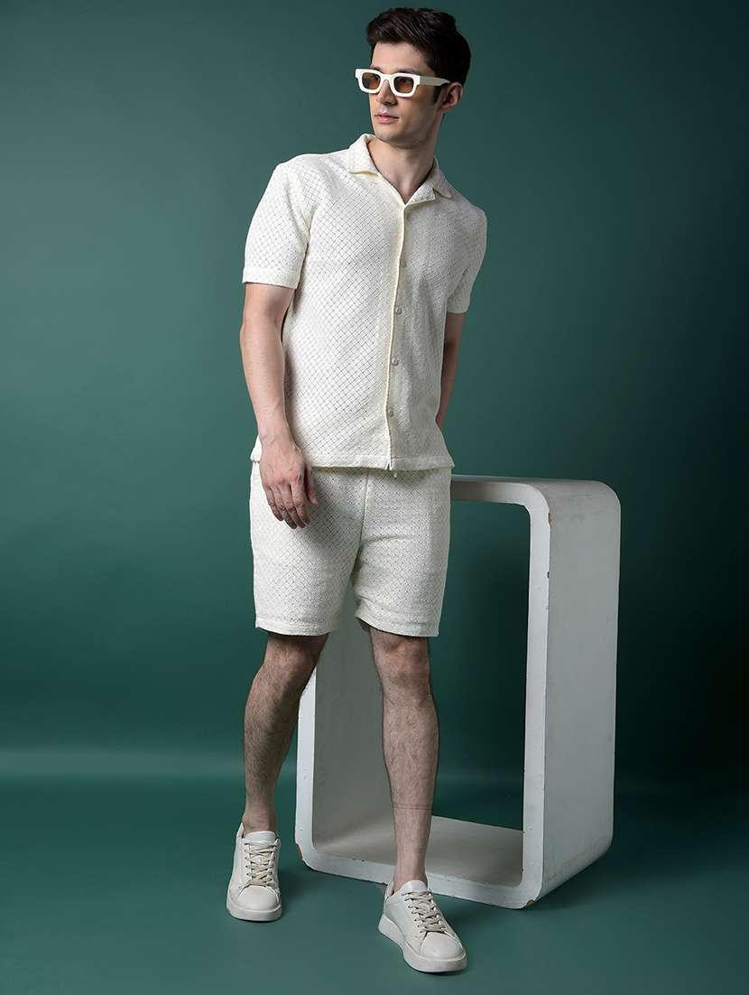 men self design mid rise regular fit shorts - 21956859 -  Standard Image - 5