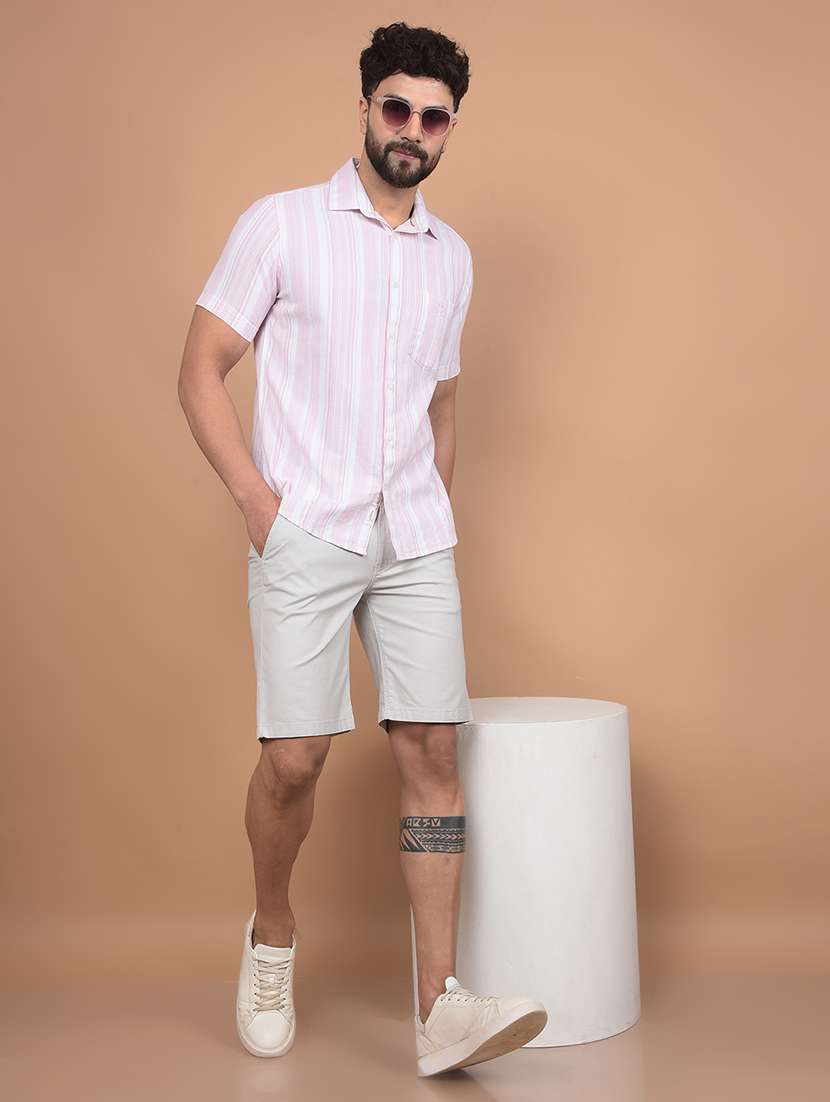 men solid mid rise regular fit shorts - 21956860 -  Standard Image - 5