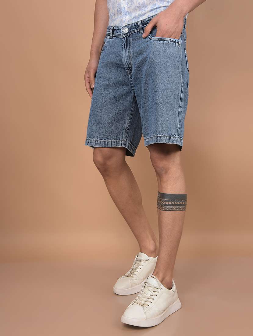 men solid mid rise regular fit shorts - 21956862 -  Standard Image - 3
