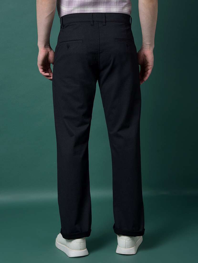 men solid mid rise flat front casual chinos  - 21956867 -  Standard Image - 3