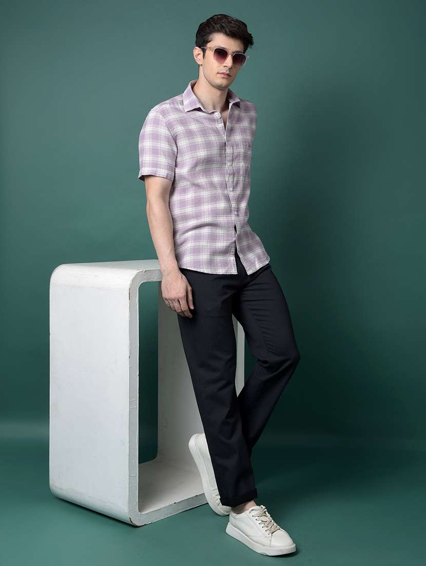 men solid mid rise flat front casual chinos  - 21956867 -  Standard Image - 5