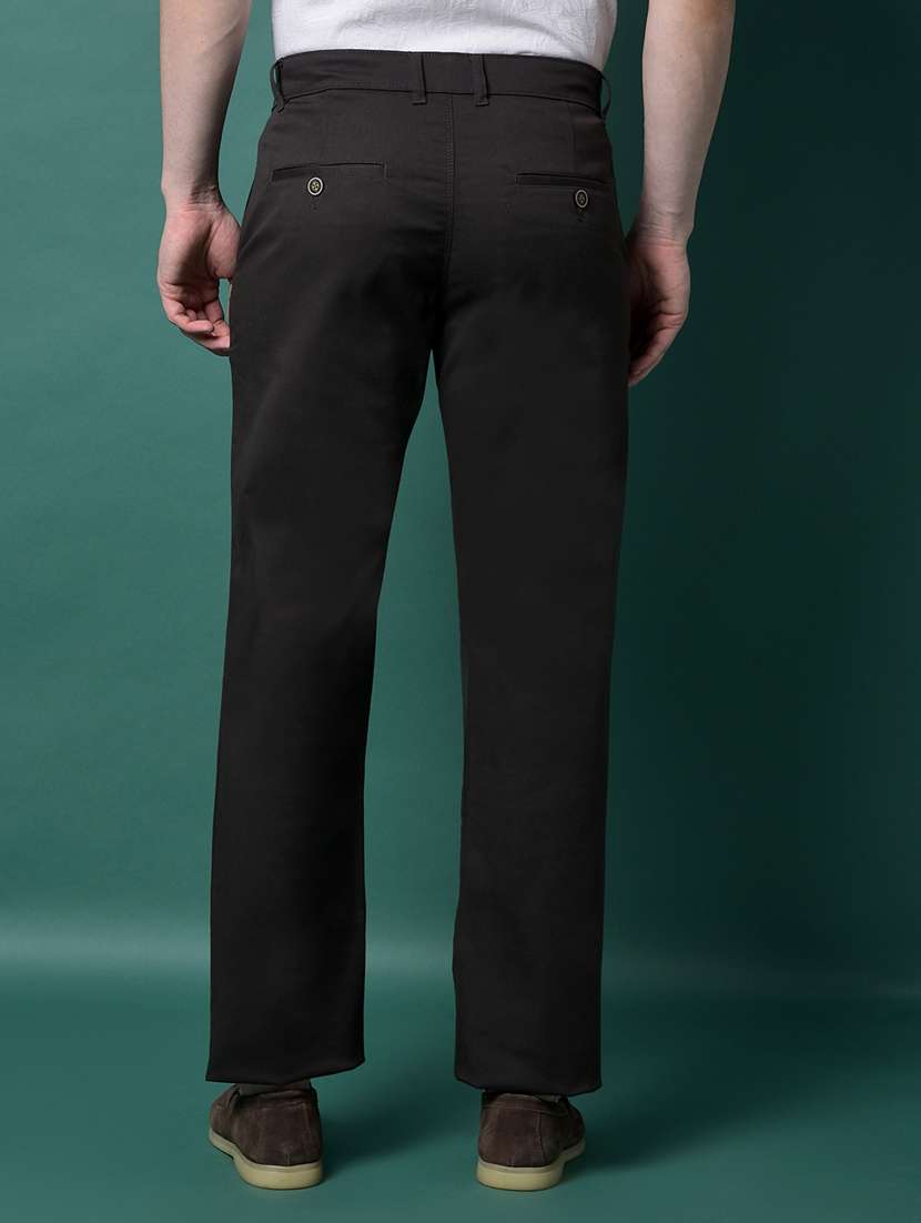 men solid mid rise flat front casual chinos  - 21956868 -  Standard Image - 3