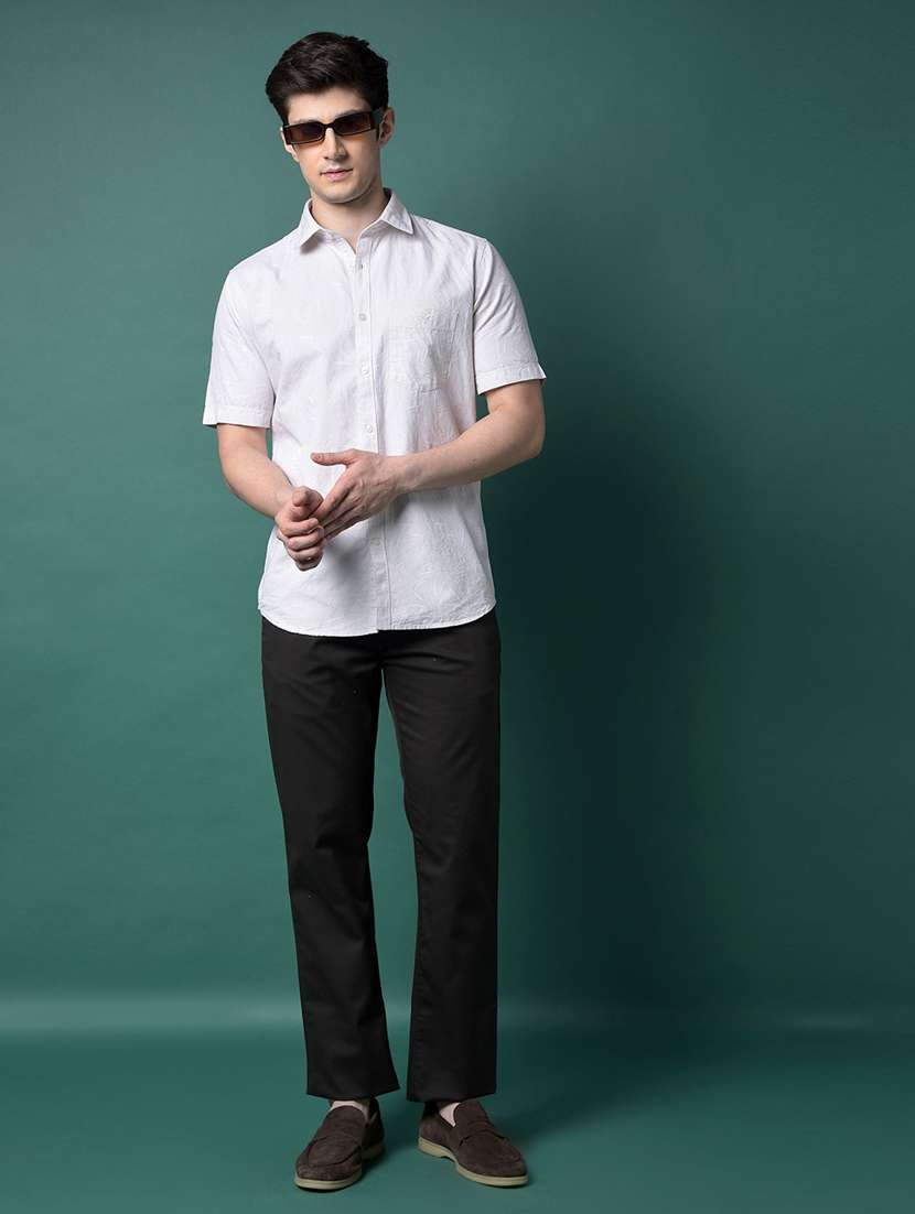 men solid mid rise flat front casual chinos  - 21956868 -  Standard Image - 5