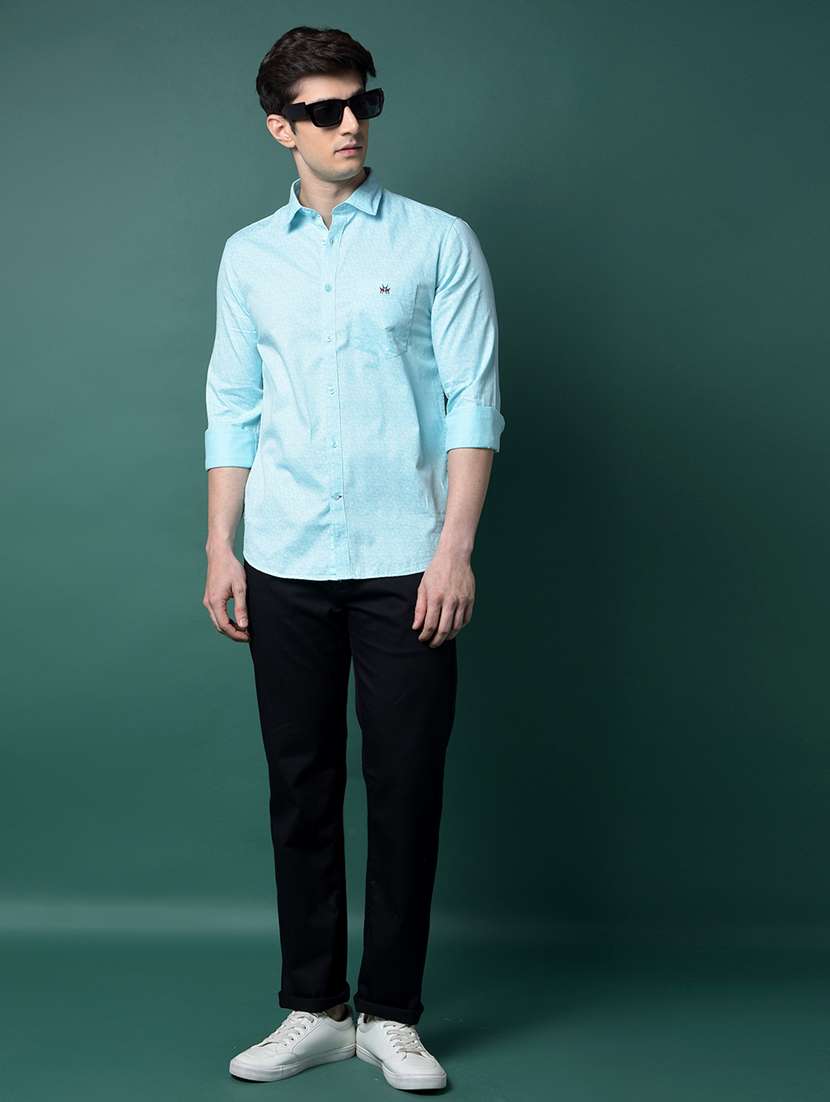men solid mid rise flat front casual chinos - 21956870 - Standard Image - 5