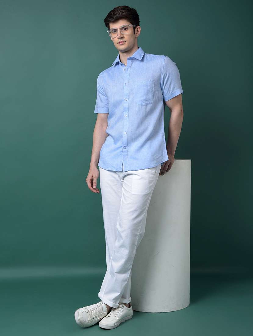 men solid mid rise flat front casual chinos  - 21956872 -  Standard Image - 5