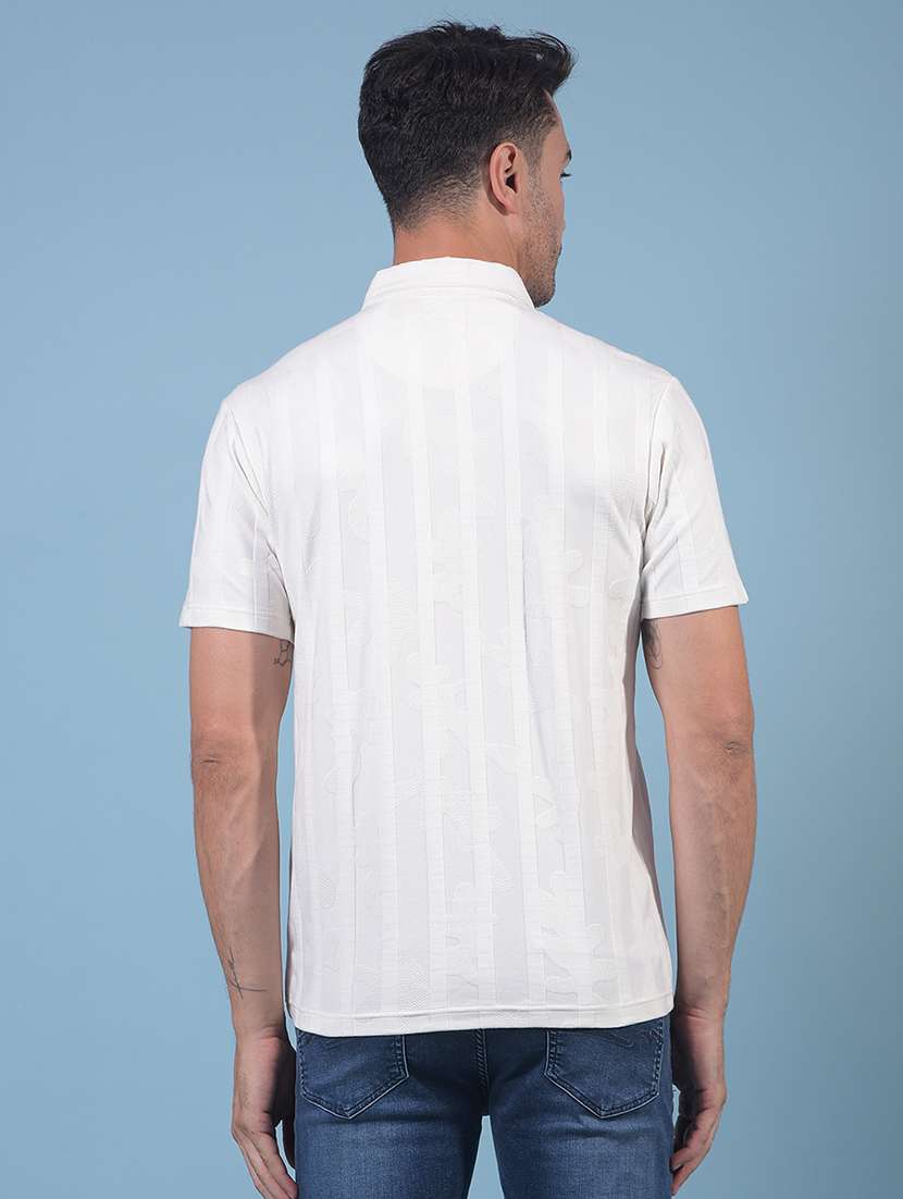 men striped short sleeve slim fit polo t-shirt - 21956898 -  Standard Image - 3