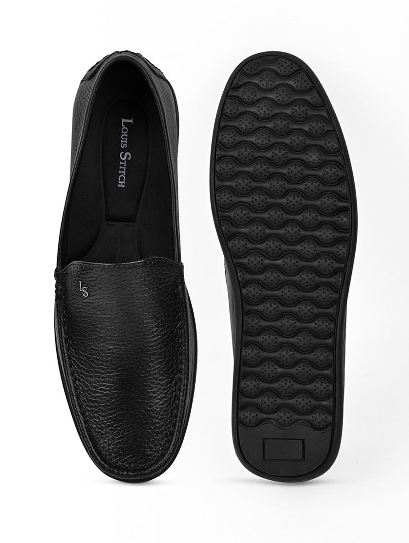 men black slip on loafer - 21956958 - Standard Image - 3