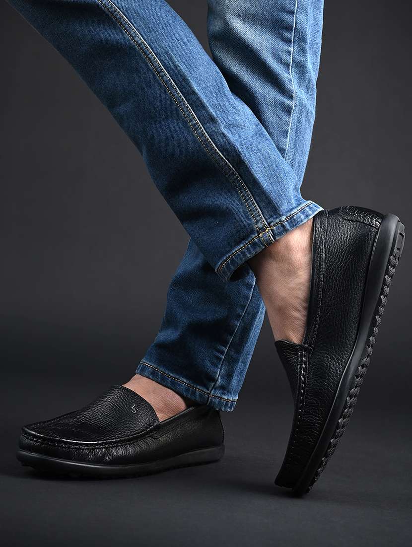men black slip on loafer - 21956958 - Standard Image - 5